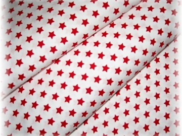 červené hvězdičky na bílém