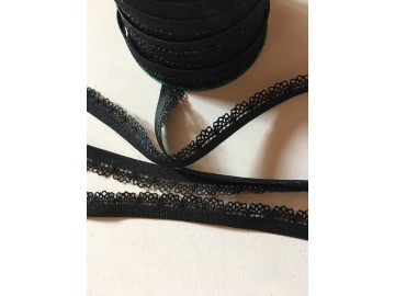 pruženka ozdobná prádlová-černá šíře 11 mm