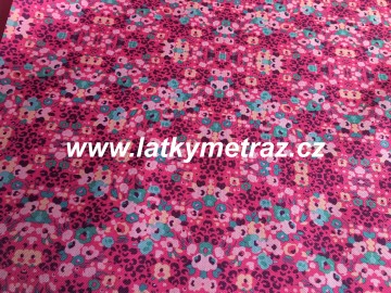 batohovina-cordura s PVC zátěrem-růžové vzory