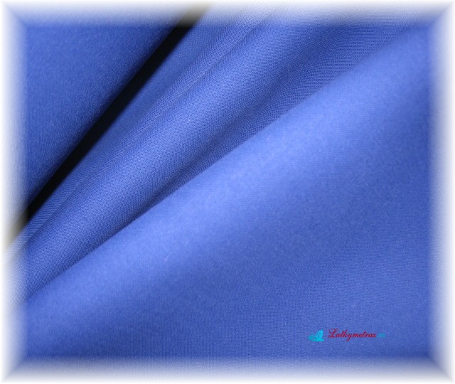 tmavě modrá-jednobarevná-zbytek 80 cm