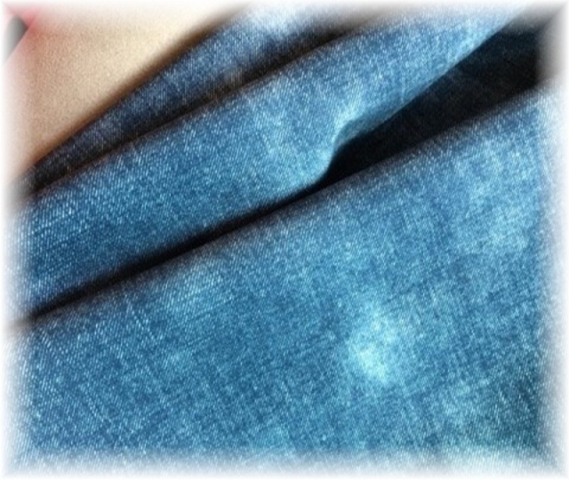 zimní softshell potisk jeans modrý-10/3-zbytek 60 cm